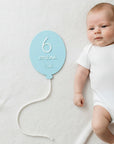 Set 13 Milestone Card Neonato Palloncino 3D - Targhette Primi Mesi Personalizzate con Nome, Regalo Nascita
