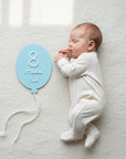 Set 13 Milestone Card Neonato Palloncino 3D - Targhette Primi Mesi Personalizzate con Nome, Regalo Nascita