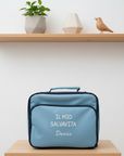 Borsa frigo personalizzata su un tavolo